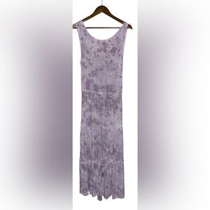 Knox Rose Tie Dye Sleeveless Maxi‎ Dress Women M Purple Boho Hippie Festive